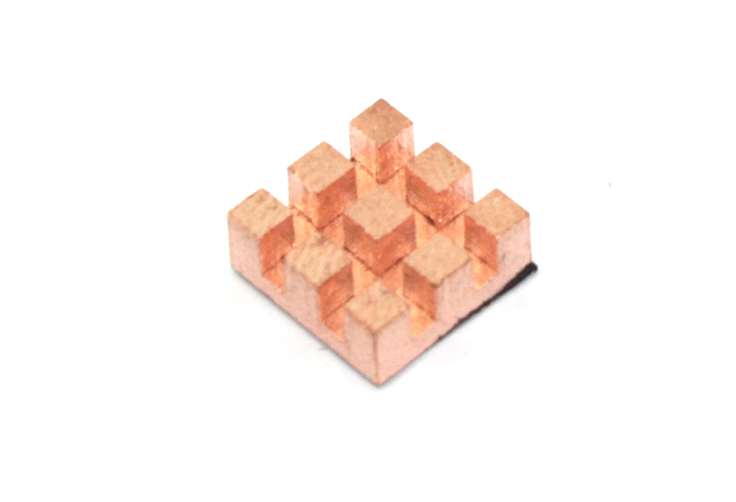 Медный радиатор 10х10х4мм с термоскотчем 3M 9448A