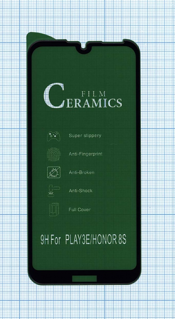 Керамическая пленка (стекло) для Huawei Honor 8S черная