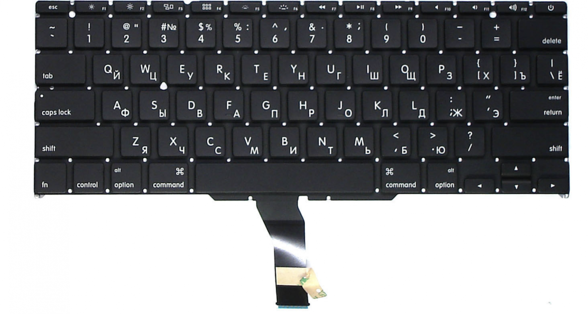 Клавиатура Apple MacBook Air 11.6" начало 2015 A1465 (MJVP2LL/A) с подсветкой, OEM