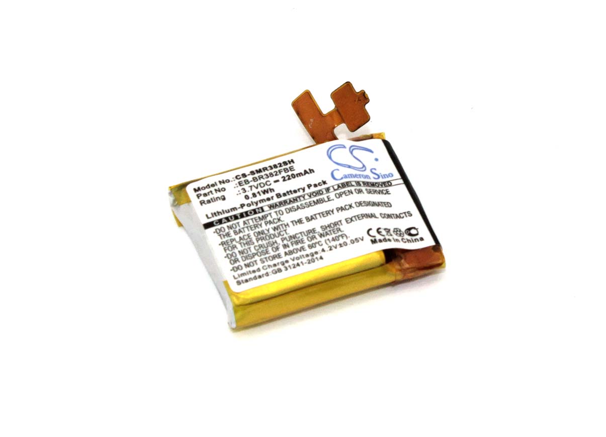 Аккумуляторная батарея CameronSino для Samsung Gear Live SM-R382 (CS-SMR382SH) 220 mah
