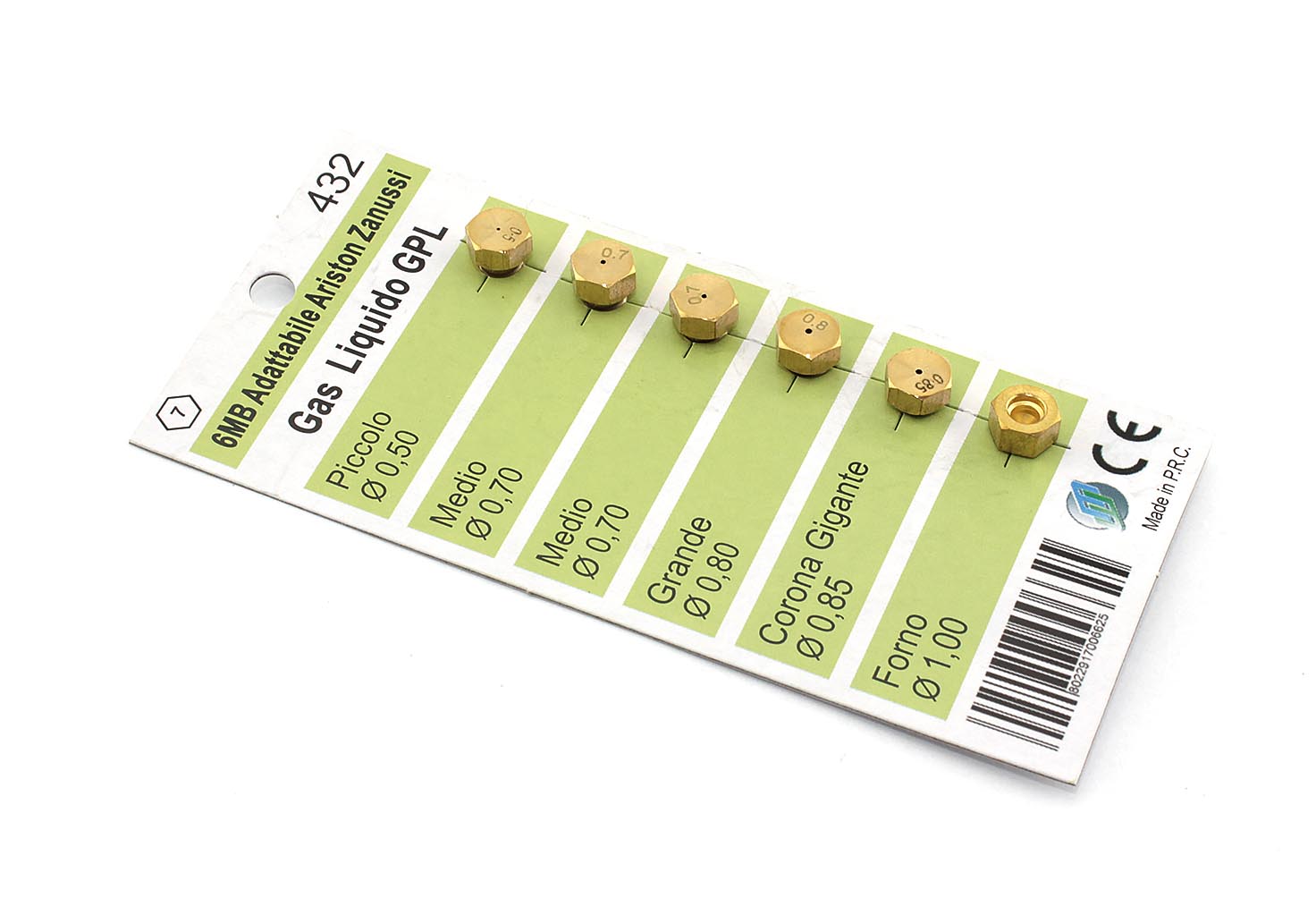 Жиклёры (форсунки) на баллонный газ Wo432 (D=0.50 D=0.70 D=0.70 D=0.80 D=0.85 D=1.00)