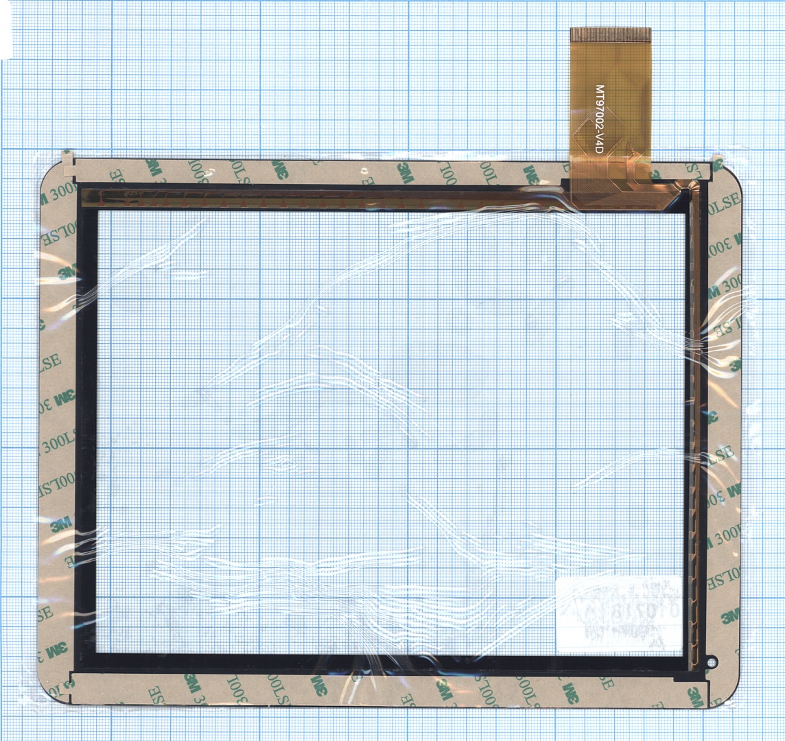 Сенсорное стекло (тачскрин) MT97002-V4D черное