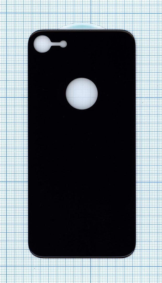 Защитное заднее стекло для iPhone 7/8  черное