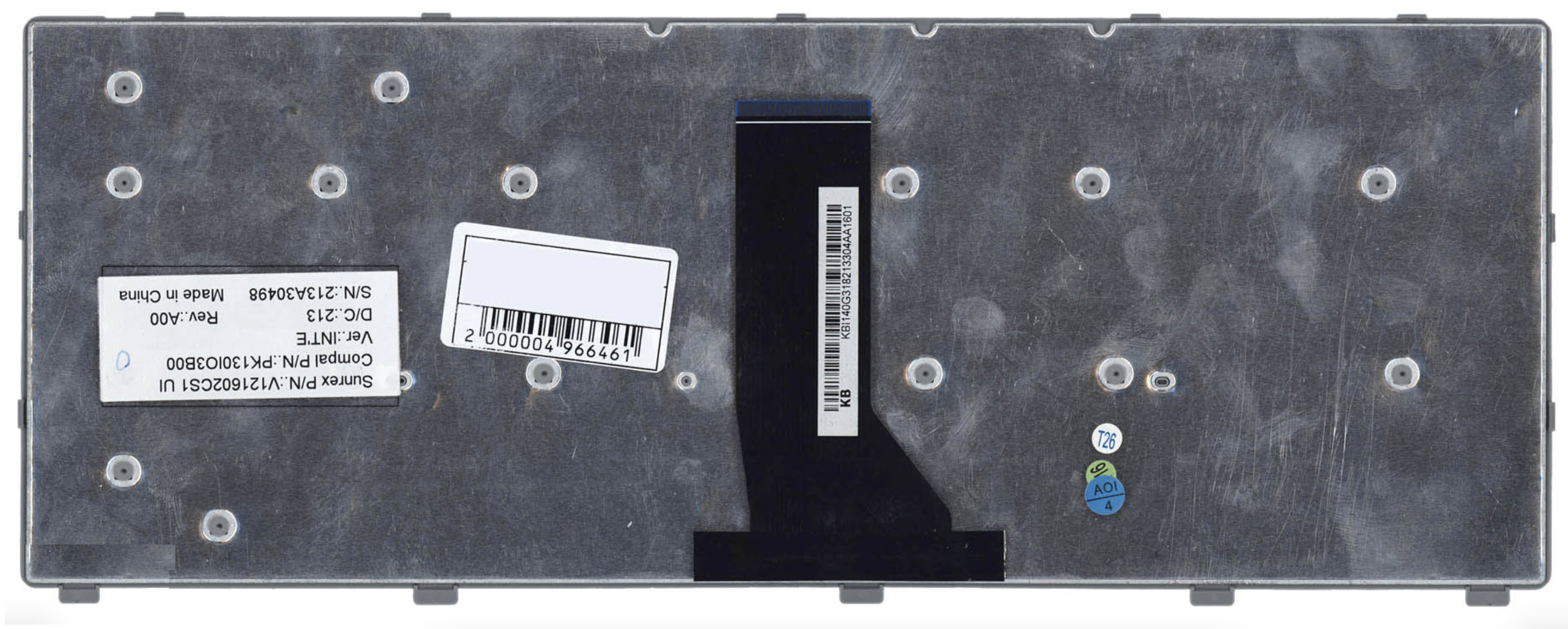 Клавиатура Acer Aspire E5-411 серебристая, OEM