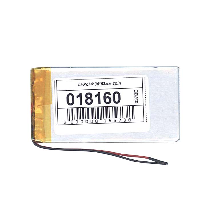 Аккумулятор Li-Pol (батарея) 4*36*63мм 2pin 3.7V/800mAh