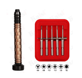 Отвертка с набором бит Kaisi 8926 3D 6 в 1 Golden