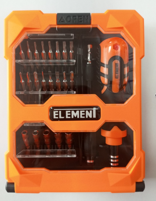 Отвёртка с набором бит ELEMENT 8160