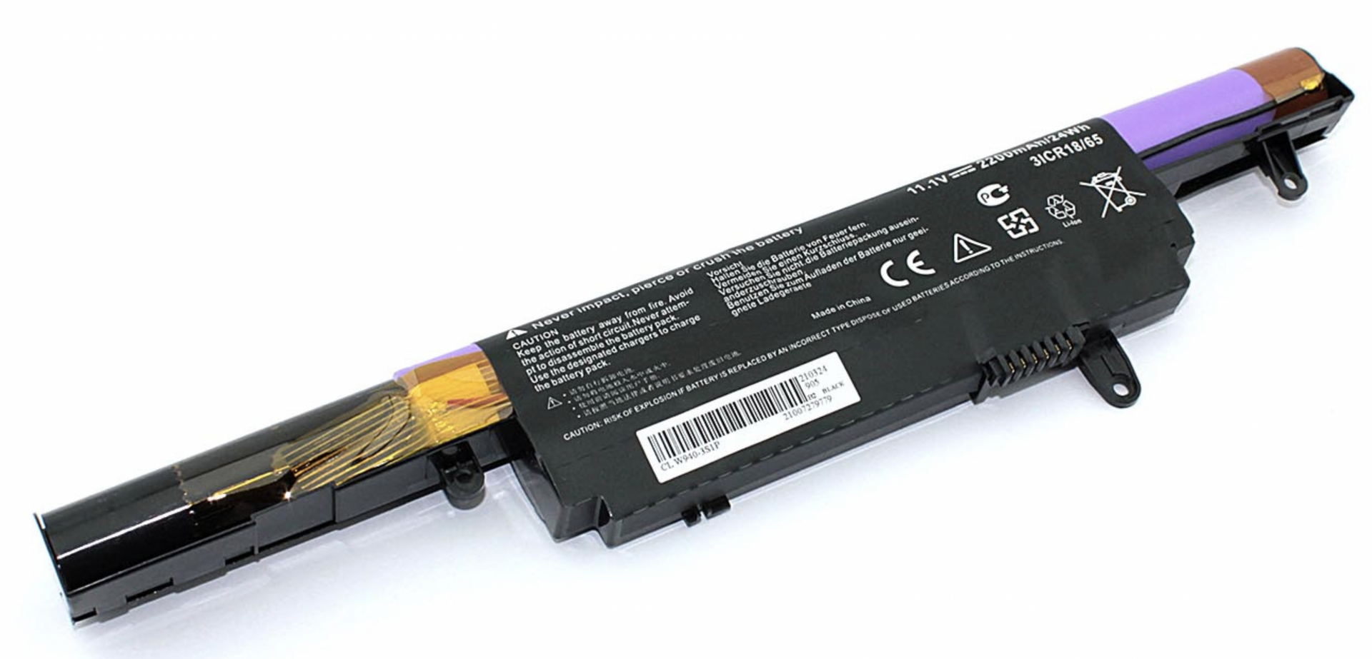 Аккумулятор DNS Clevo W940BAT-3 11.1V, 2200mAh, OEM