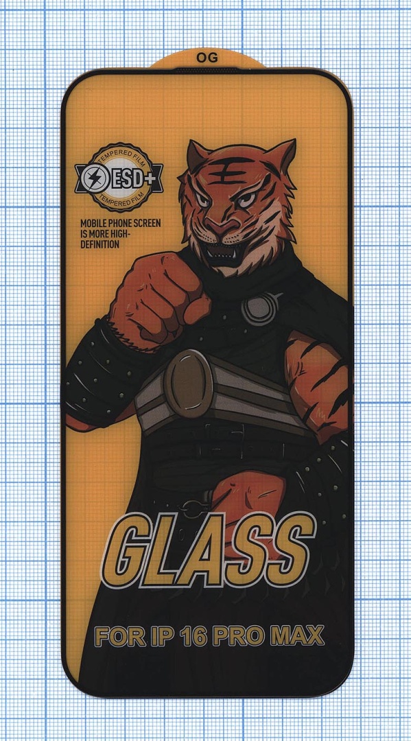 Защитное стекло "Полное покрытие" для Apple iPhone 16 Pro черное