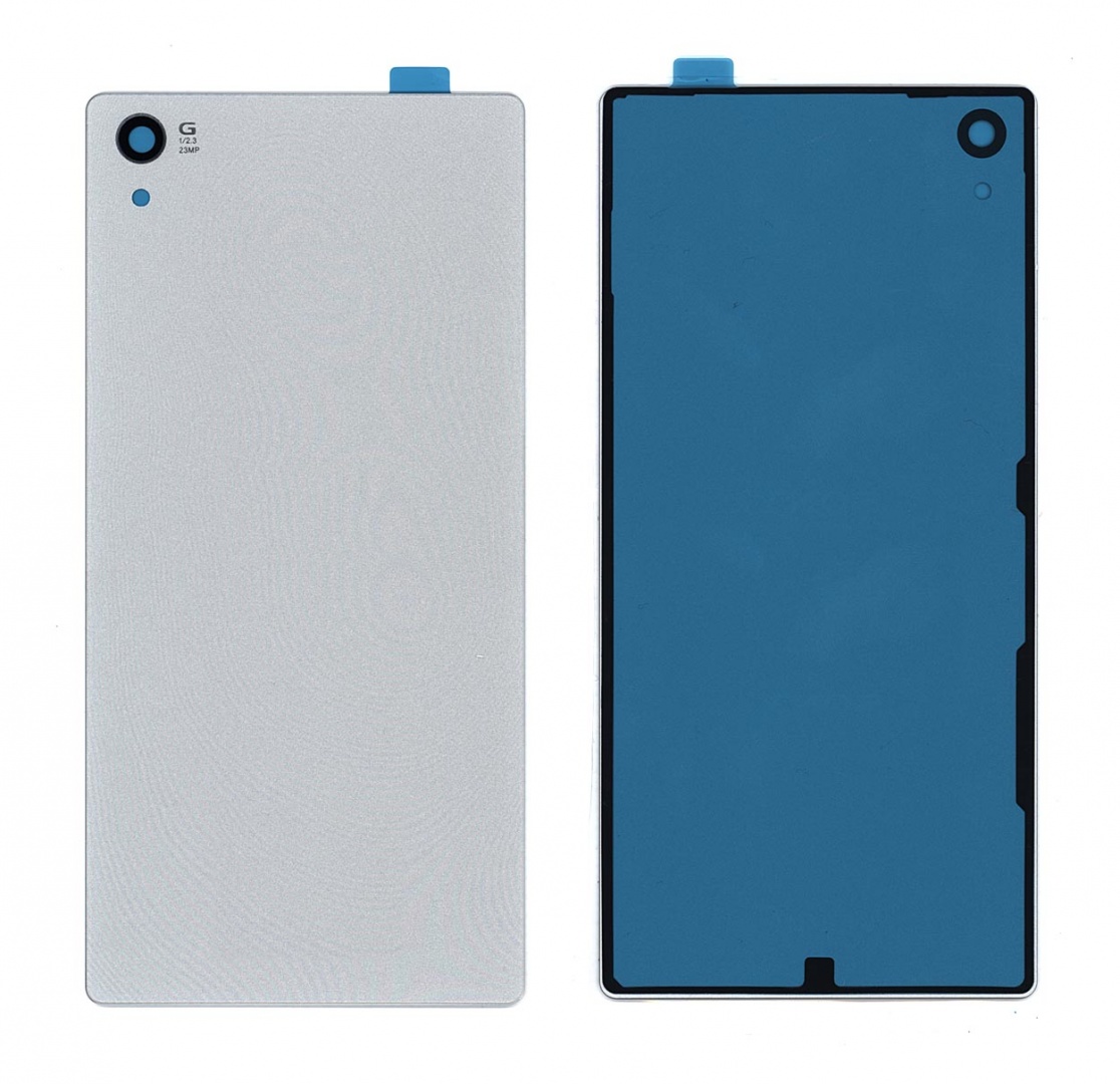 Задняя крышка для Sony Xperia Z5P E6883 серебристая