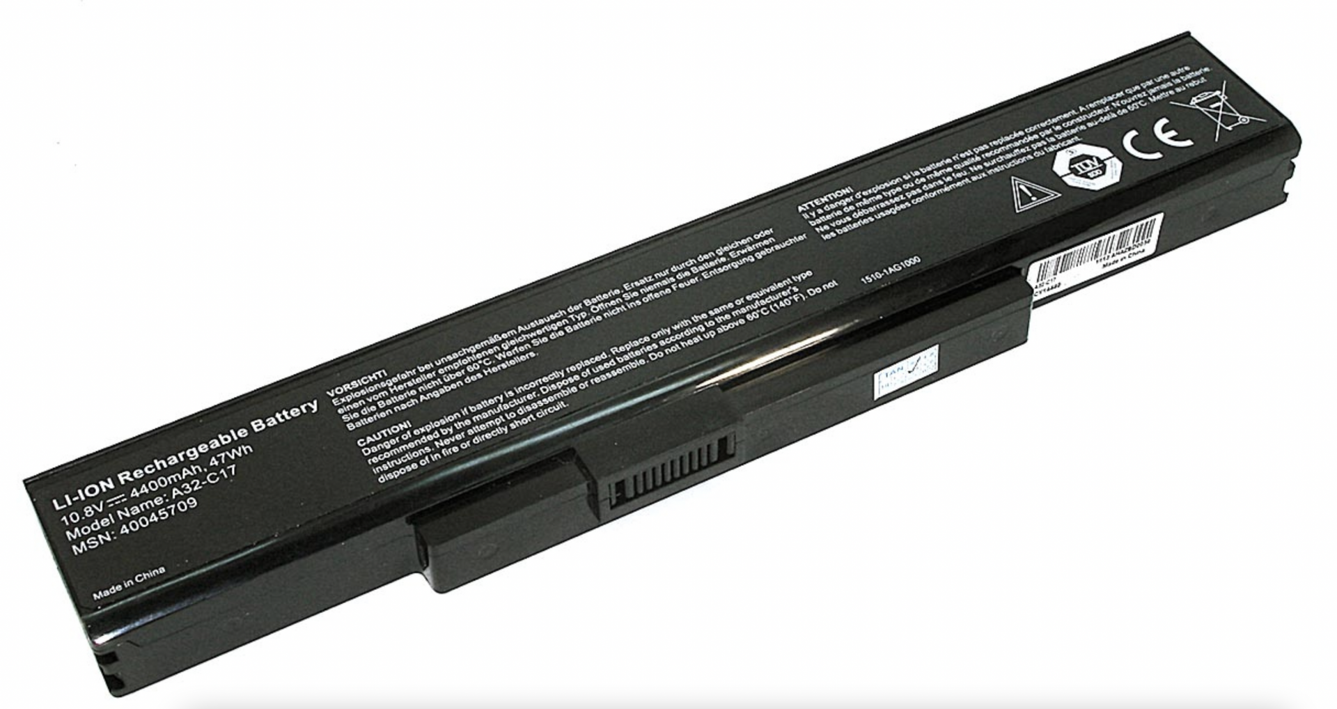 Аккумулятор DNS Medion Akoya P7628 14.4V, 4400mAh, Original, б/у