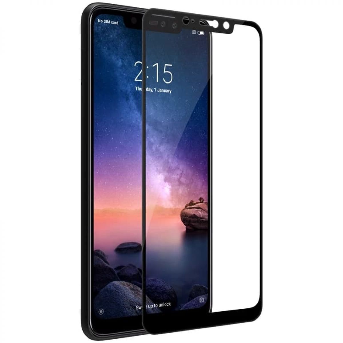 Защитное стекло 5D во весь экран Xiaomi Redmi Note 6 Pro