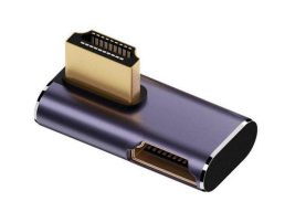 Переходник HDMI угловой  папа-мама влево-вверх