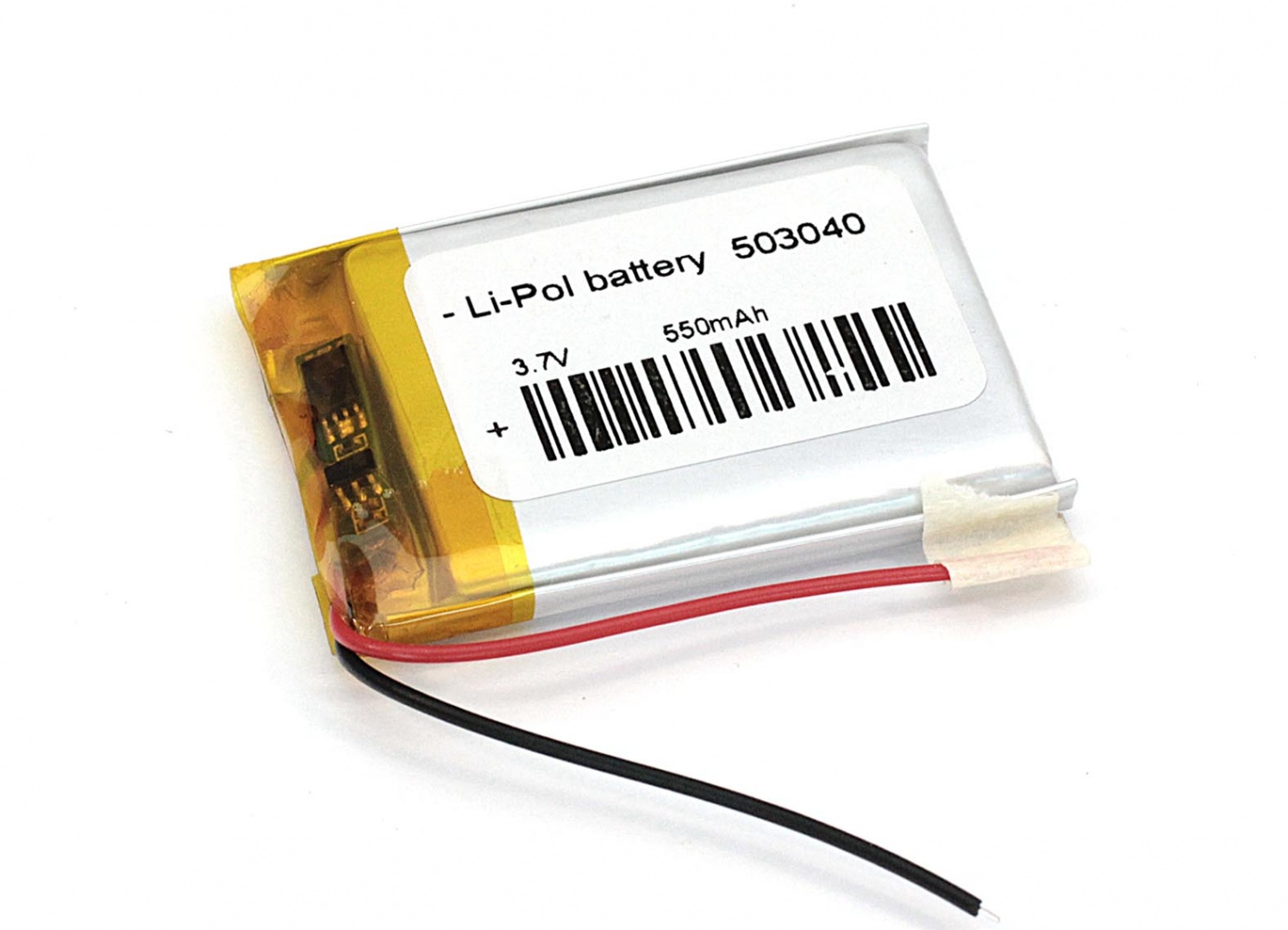 Аккумулятор Li-Pol (батарея) 5*30*40мм 2pin 3.7V/550mAh