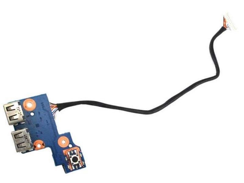Плата USB и кнопка включения со шлейфом Samsung NP300V5A NP300E7A