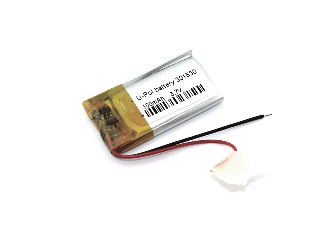 Аккумулятор Li-Pol (батарея) 3*15*30мм 2pin 3.7V/100mAh