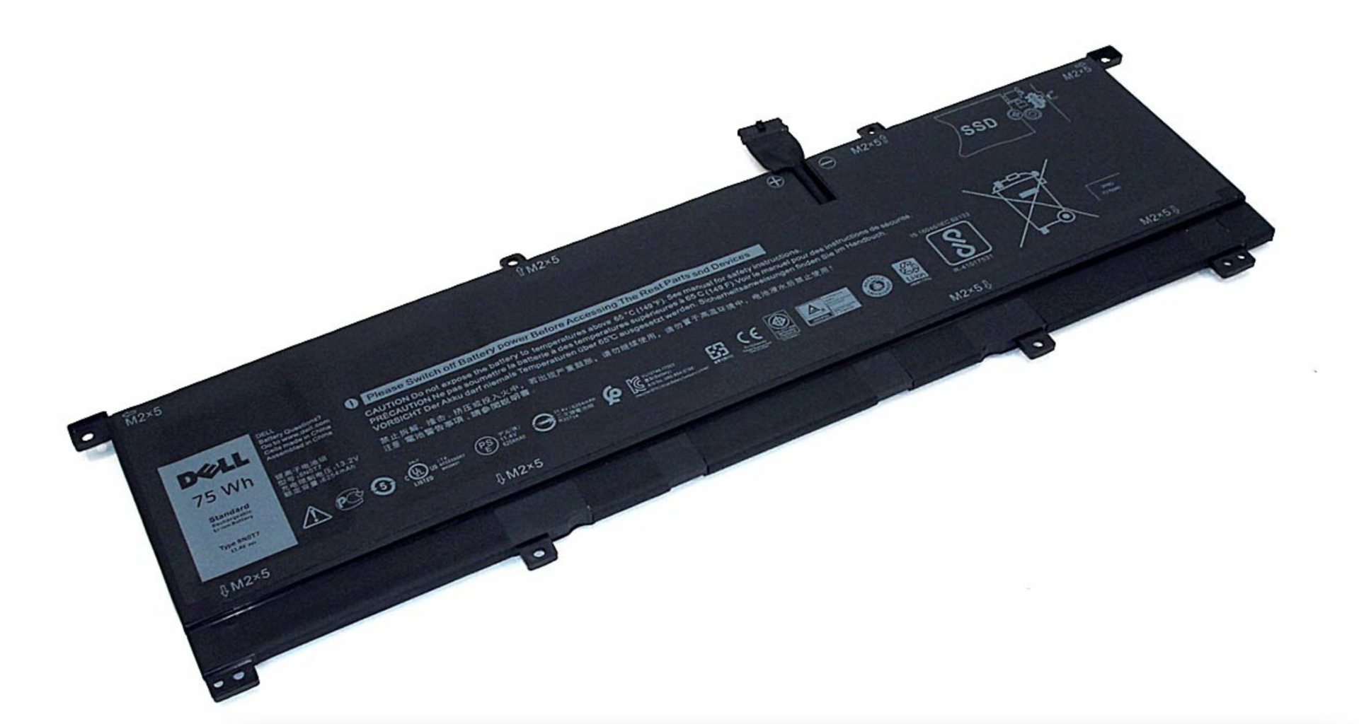 Аккумулятор DELL Precision 5530, 5530-6931 11.4V, 6580mAh, Original