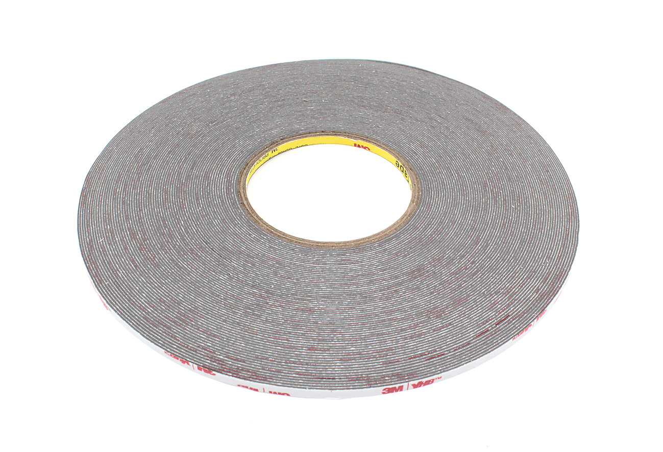 Скотч двусторонний вспененный 3M VHB  5 мм серый, 50 м