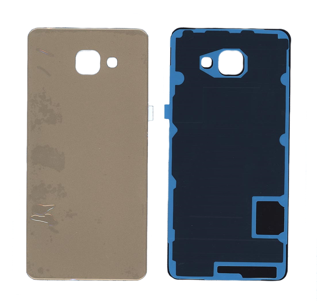 Задняя крышка для Samsung A710 Galaxy A7 (2016) золотая