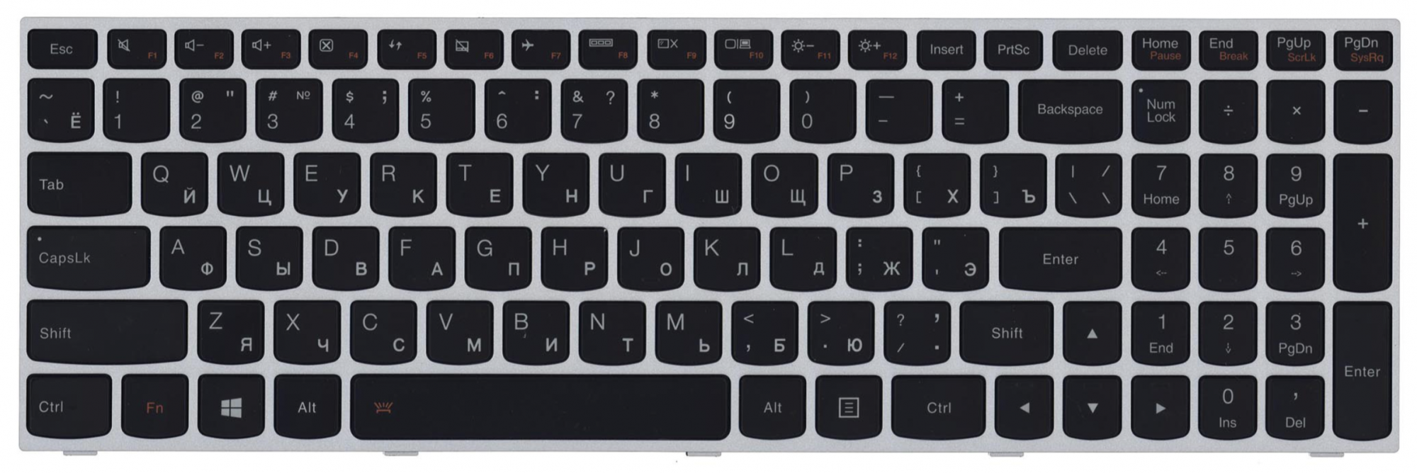 Клавиатура Lenovo IdeaPad Flex B50-70 OEM