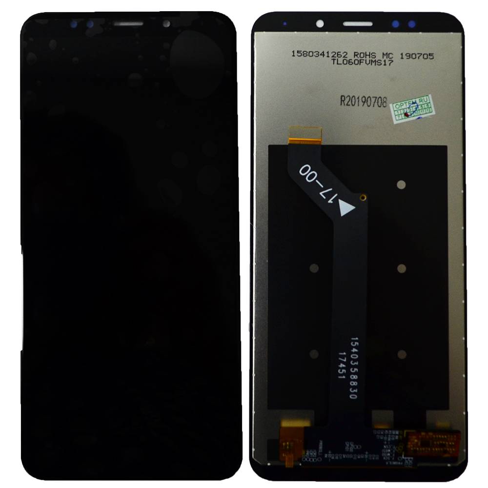 Дисплей Xiaomi Redmi 5 Plus + тачскрин черный (матрица orig)