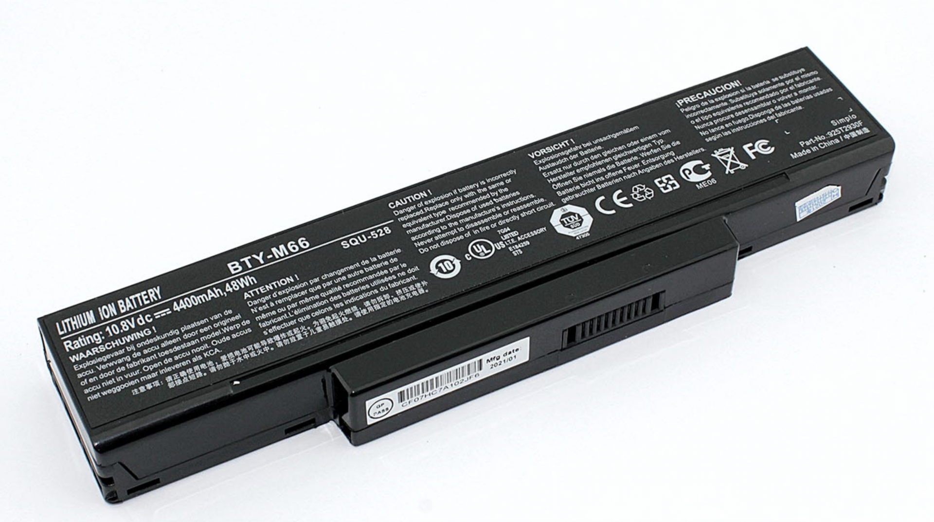 Аккумулятор Clevo M740 11.1V, 4400mAh, OEM