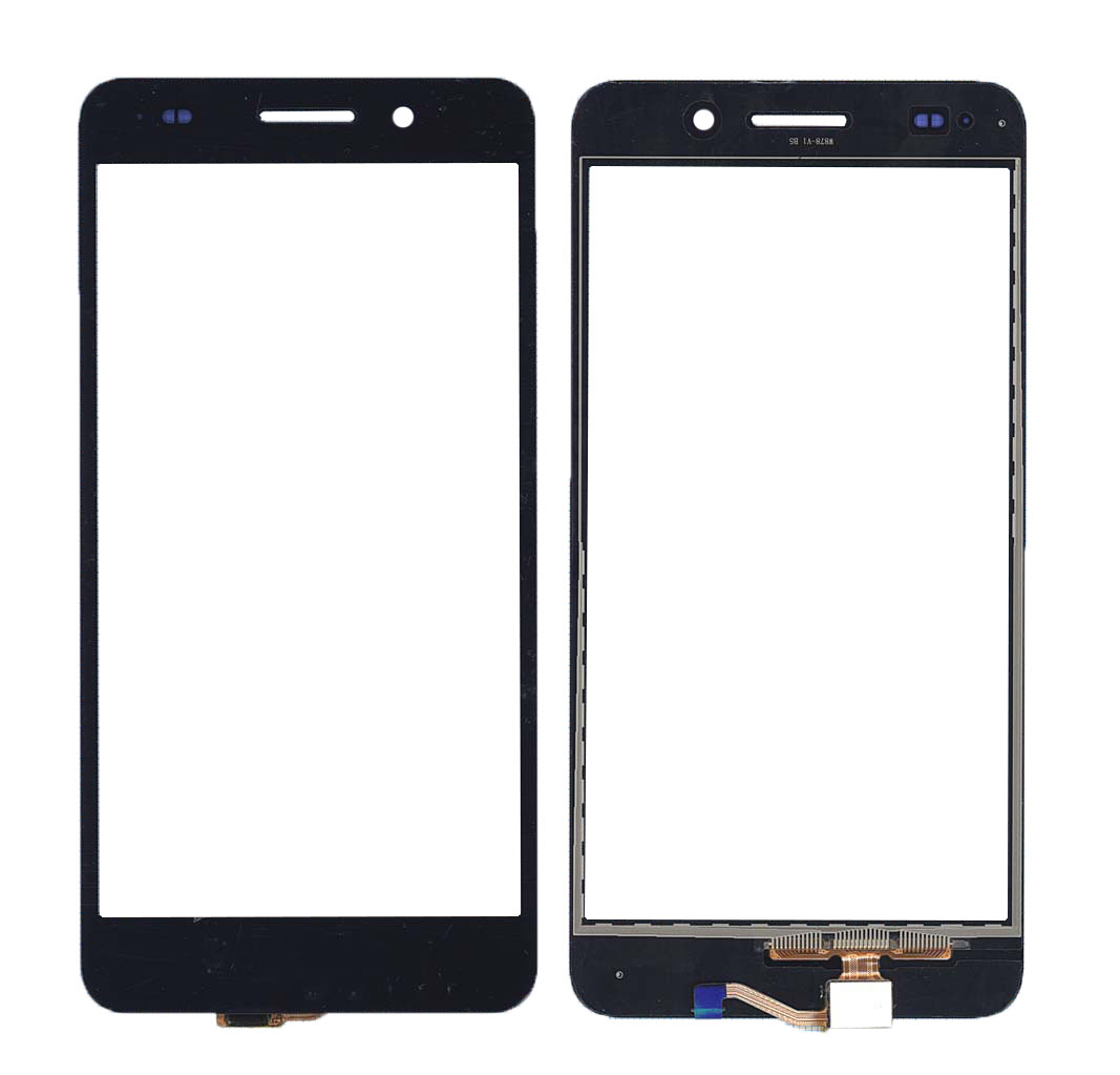 Сенсорное стекло (тачскрин) для Huawei Y6 II LTE (CAM-L21) черное