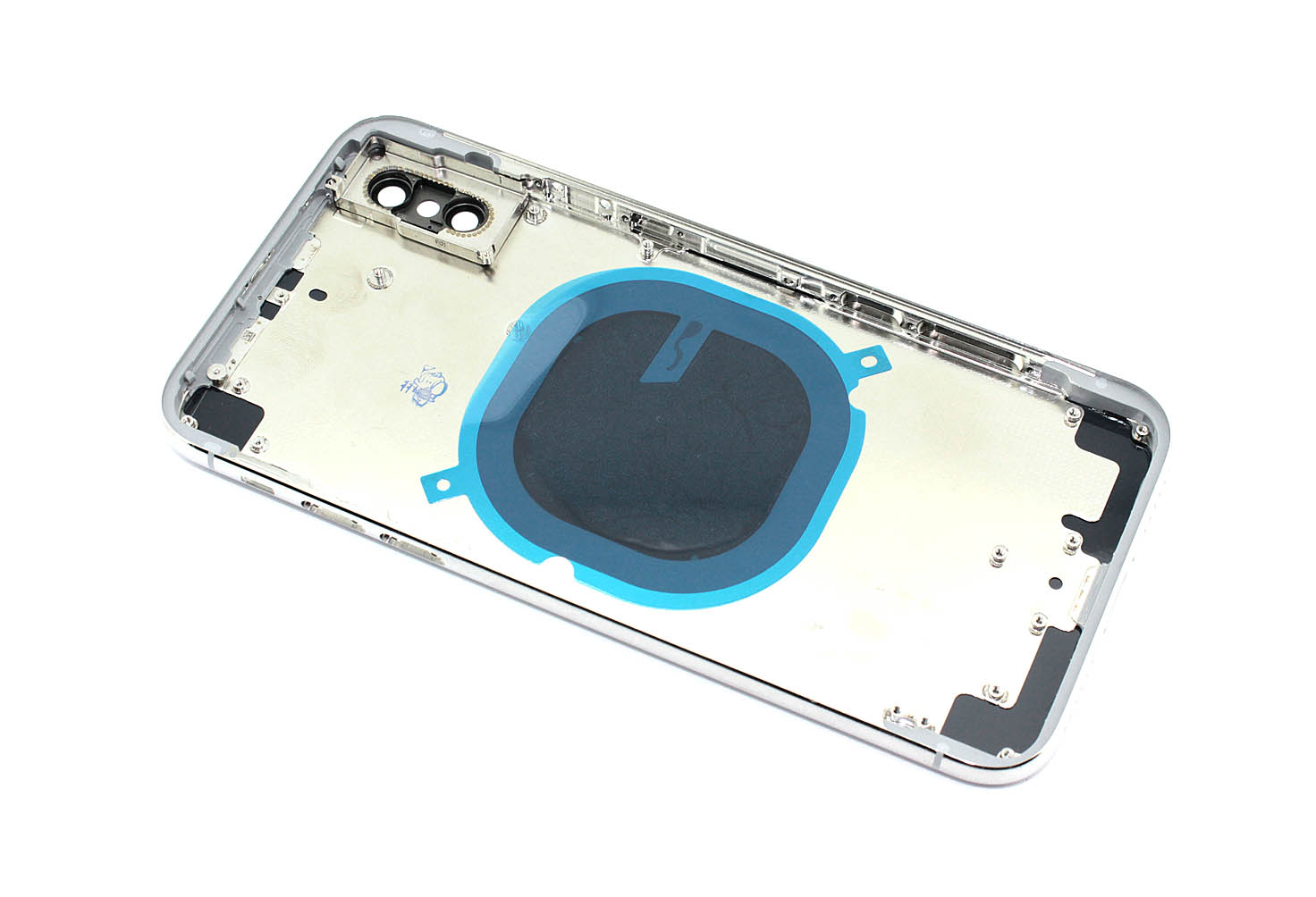 Задняя крышка (корпус) в сборе с рамкой для Apple iPhone X white