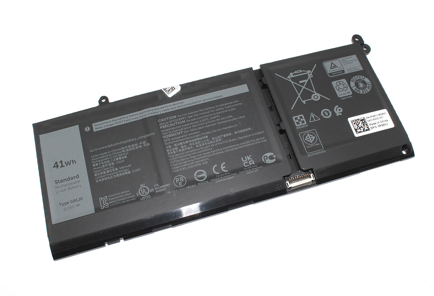 Аккумуляторная батарея для ноутбука Dell Latitude 3420 (G91J0) 11.25V 41Wh