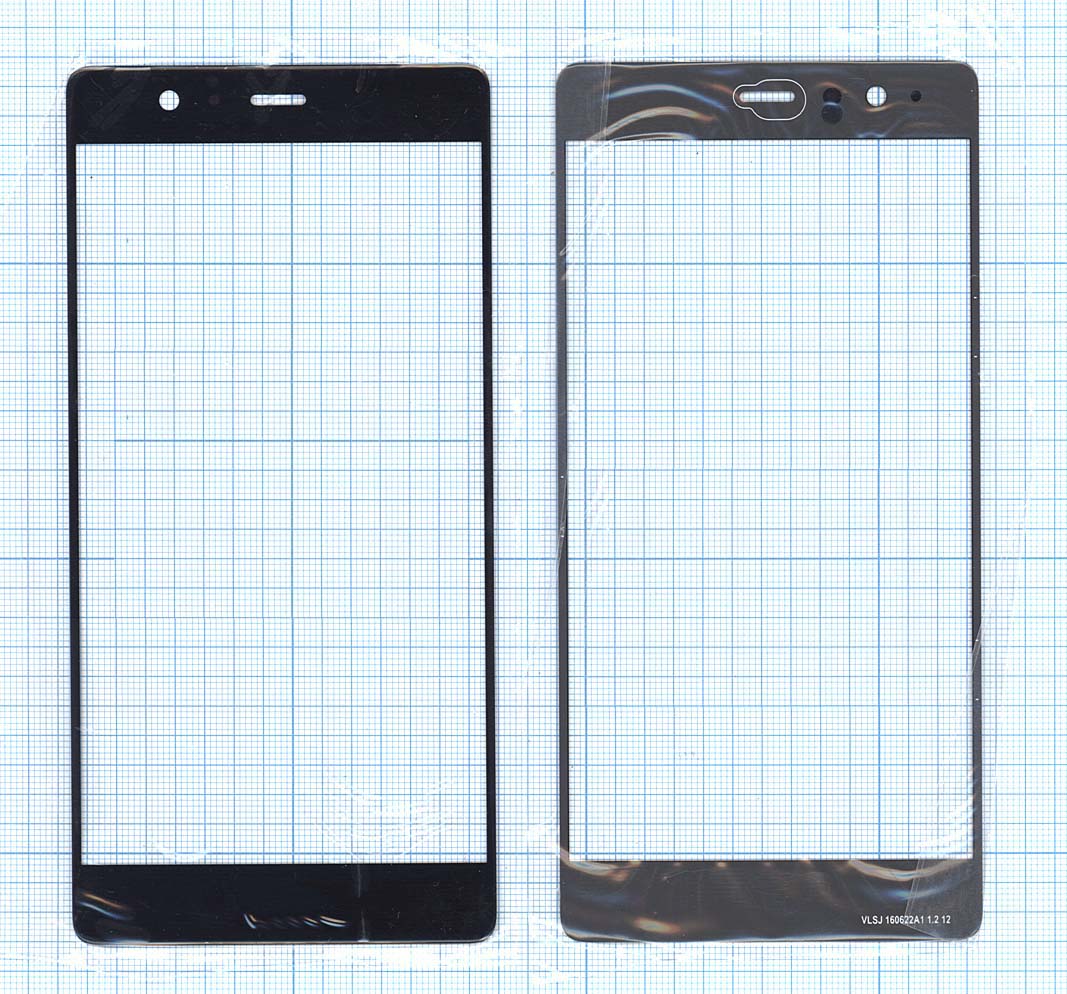 Стекло для Huawei P9 Plus черное