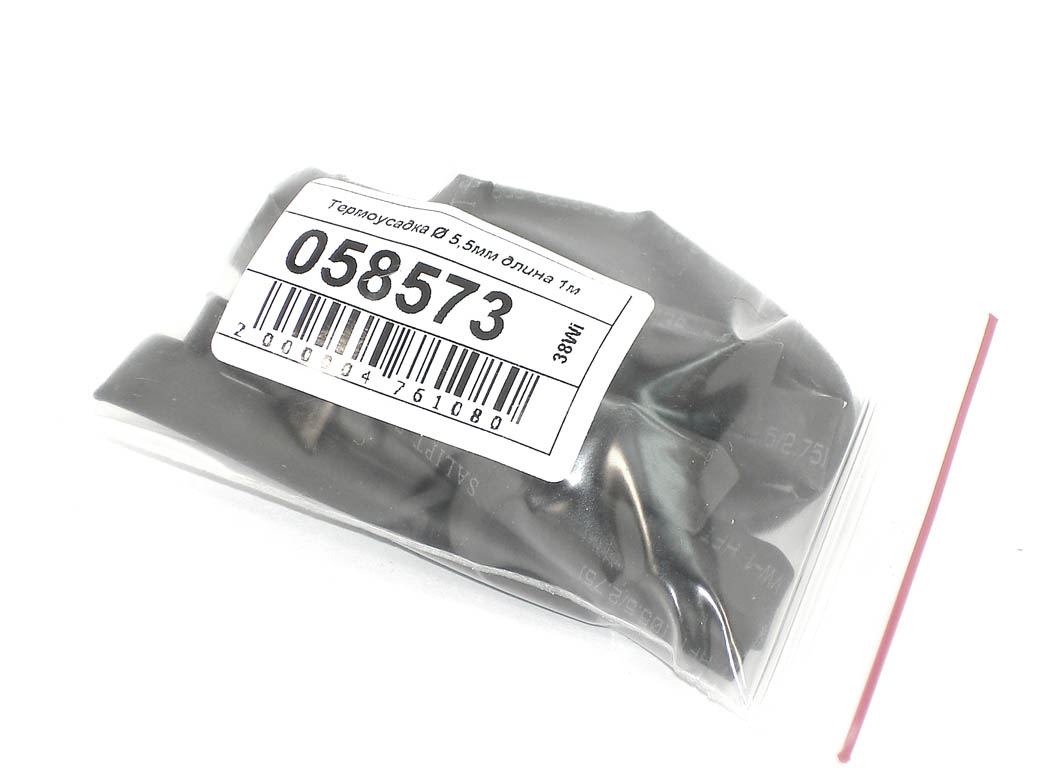 Термоусадка d 5,5мм длина 1м