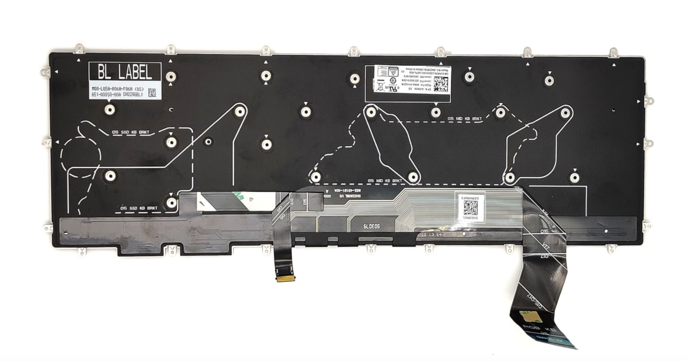 Клавиатура DELL G5 5590, G515-8103 с подсветкой, OEM