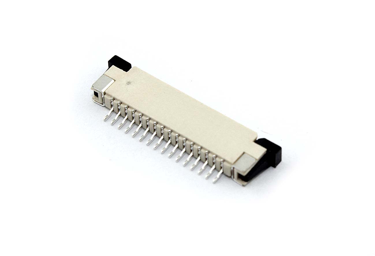 Разъем FPC  Half Coverage Top Contact 1.0K-BS-16PWB 16 pin высота 2мм шаг 1мм