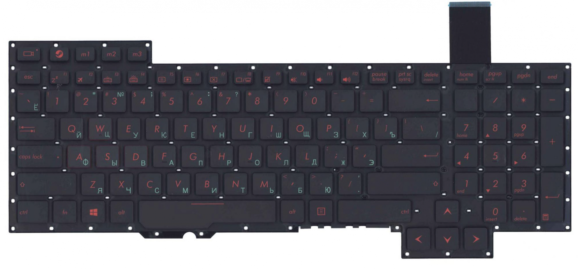 Клавиатура ASUS ROG G751JT с подсветкой, OEM