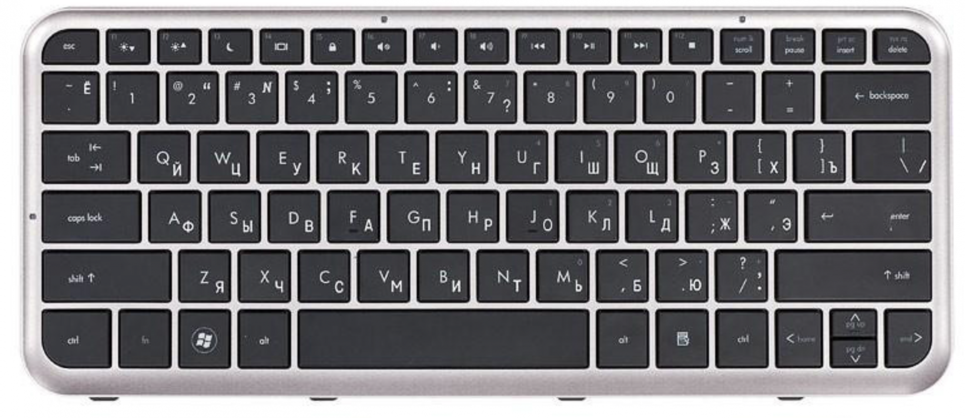 Клавиатура HP Pavilion dm3-1140er с бронзовой рамкой, OEM