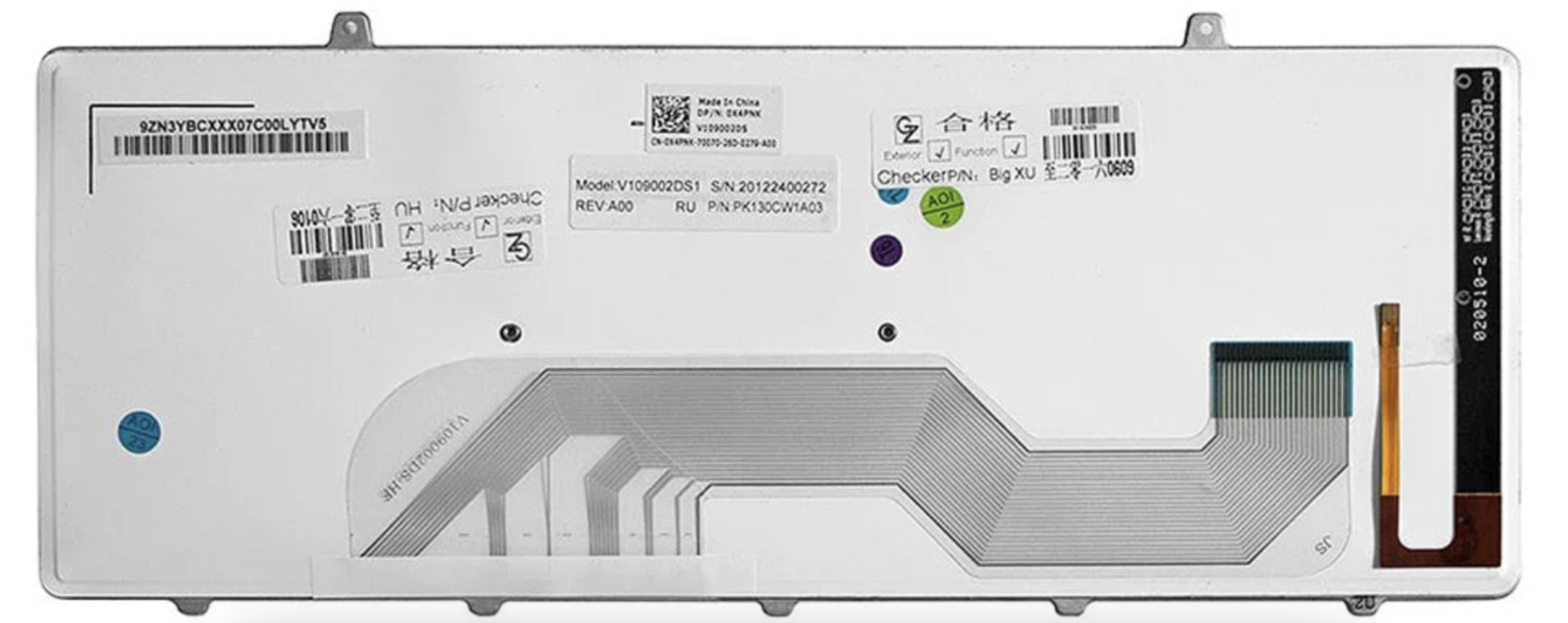 Клавиатура DELL Alienware M11X R3 с подсветкой, OEM