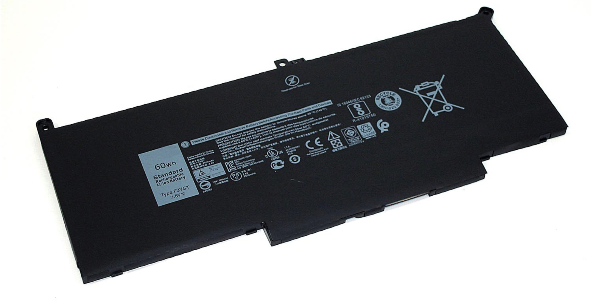 Аккумулятор DELL Latitude 7480 7.6V, 7500mAh, Original