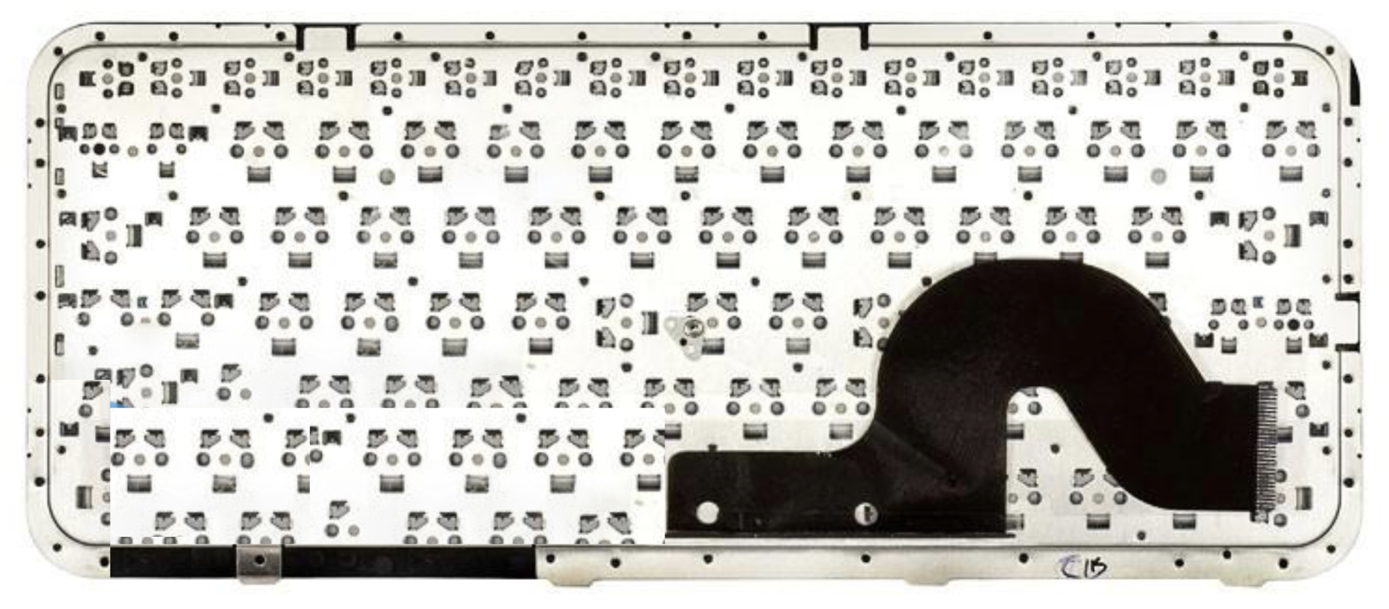 Клавиатура HP Pavilion dm3-1000 с серой рамкой, OEM