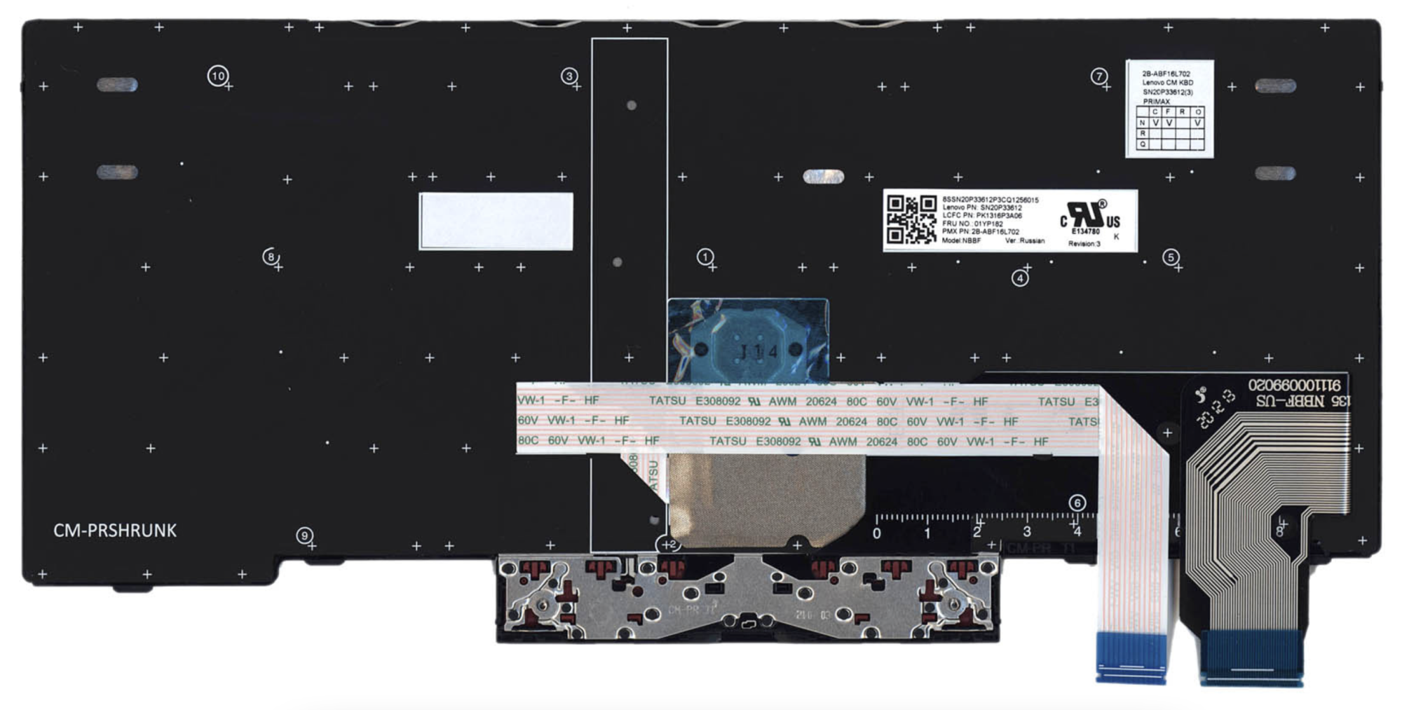 Клавиатура Lenovo ThinkPad X280 (20KF001NRT) OEM