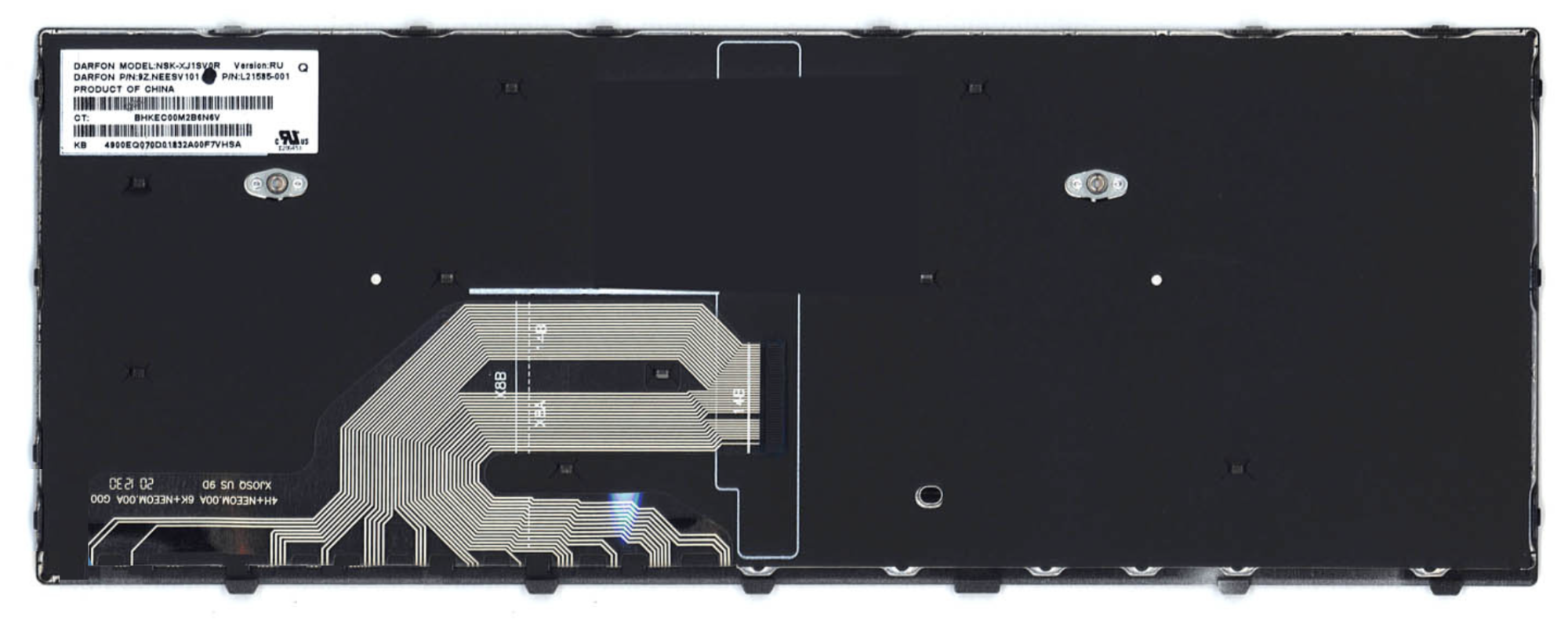 Клавиатура HP ProBook 640 G4 3ZG54EA с серой рамкой, OEM