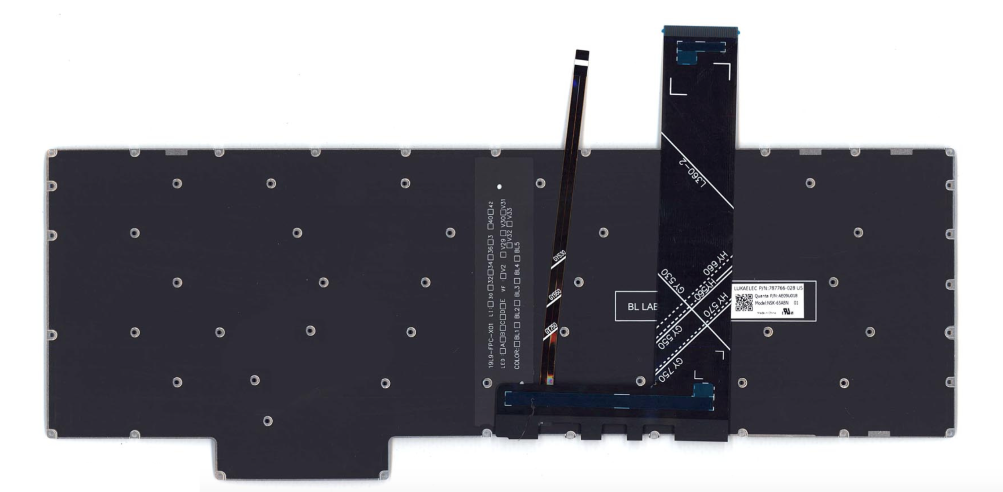 Клавиатура Lenovo Ideapad Gaming 3-15ARH05 белая подсветка, OEM