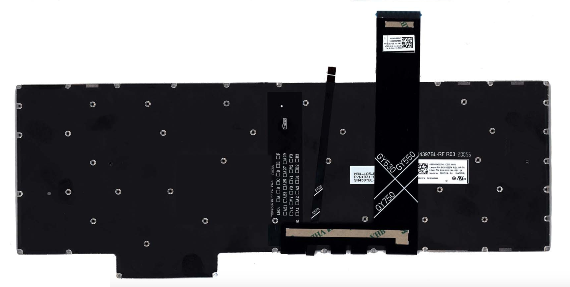 Клавиатура Lenovo Legion y7000p с синей подсветкой, OEM