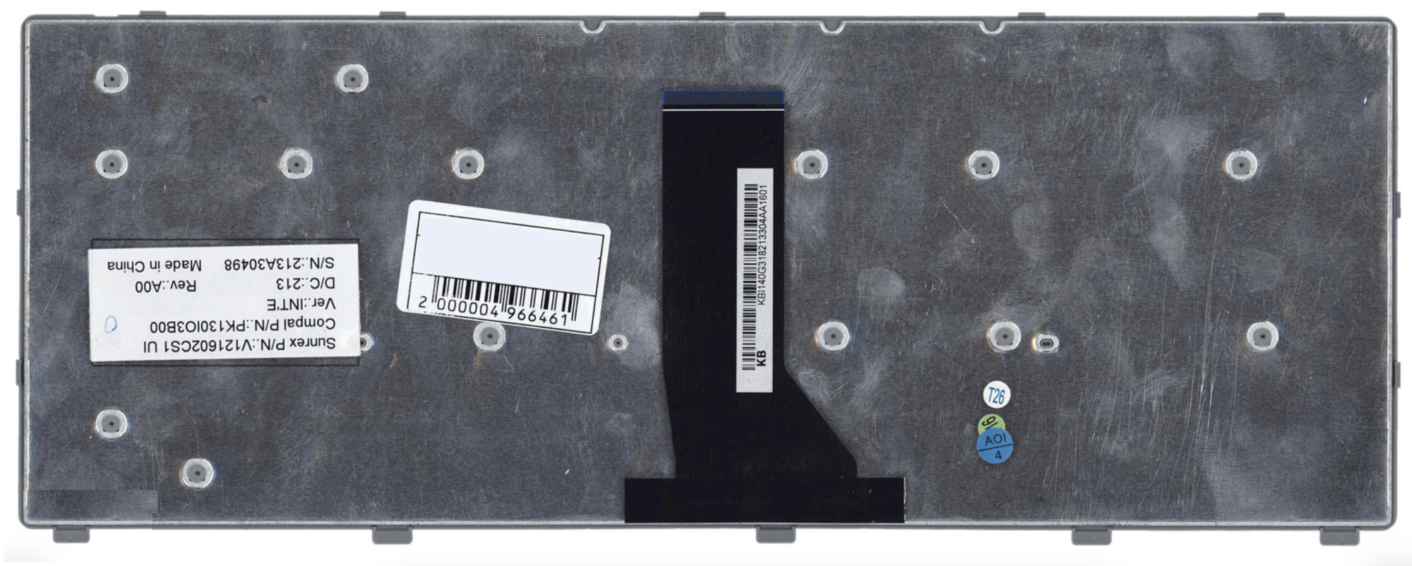 Клавиатура Acer Aspire ES1-411 серебристая, OEM