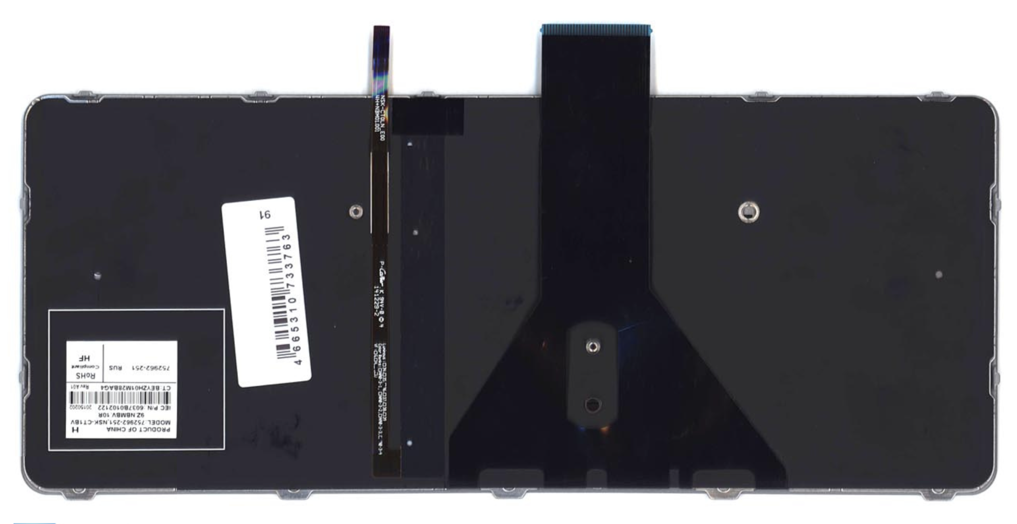 Клавиатура HP EliteBook Folio 1020 G1 с подсветкой, серебристая рамка, OEM