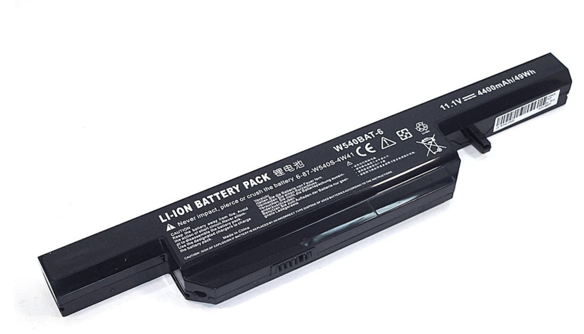Аккумулятор DNS Clevo W550 11.1V, 5200mAh, OEM